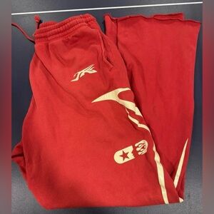 Hellstar Sports Double Hit Logo Sweatpant 'Red' 3XL